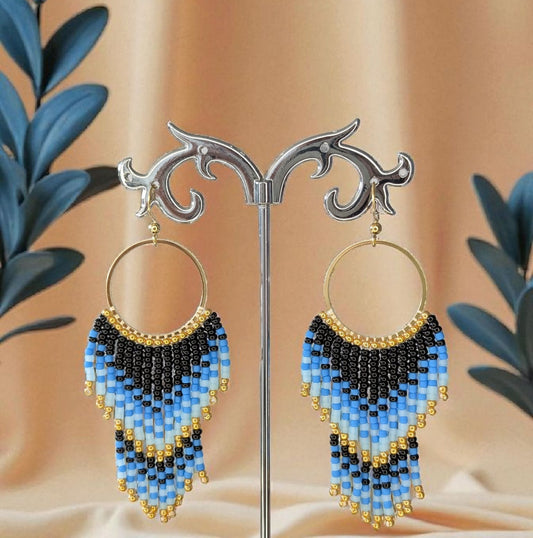 Pendientes - Amanecer Azul
