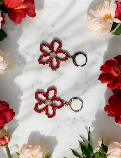 Pendientes de flor