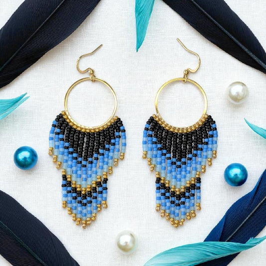 Pendientes - Amanecer Azul