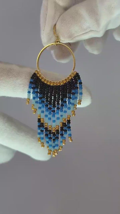 Pendientes - Amanecer Azul