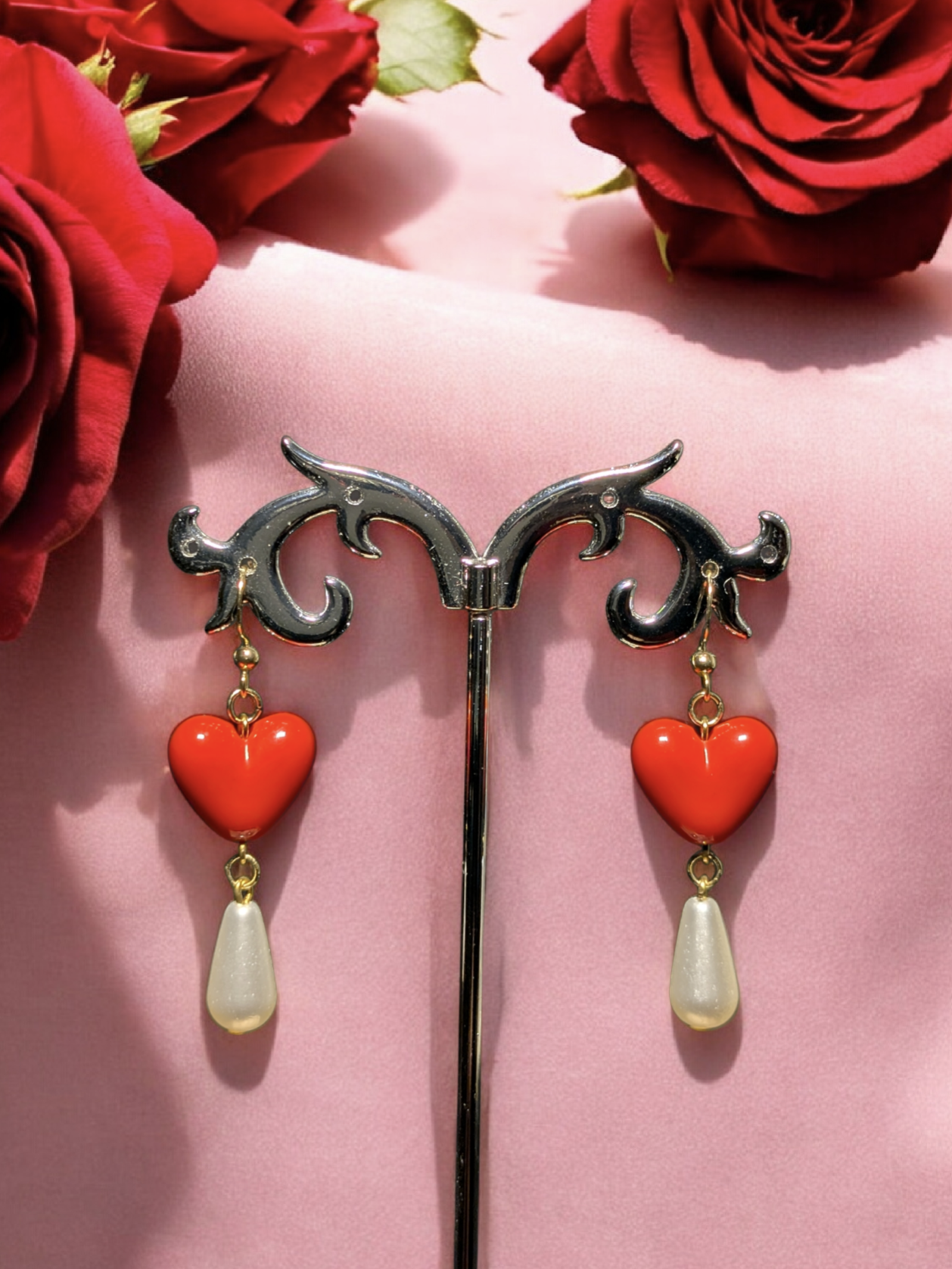 Pendientes de corazones