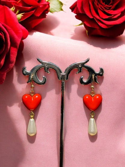 Pendientes de corazones